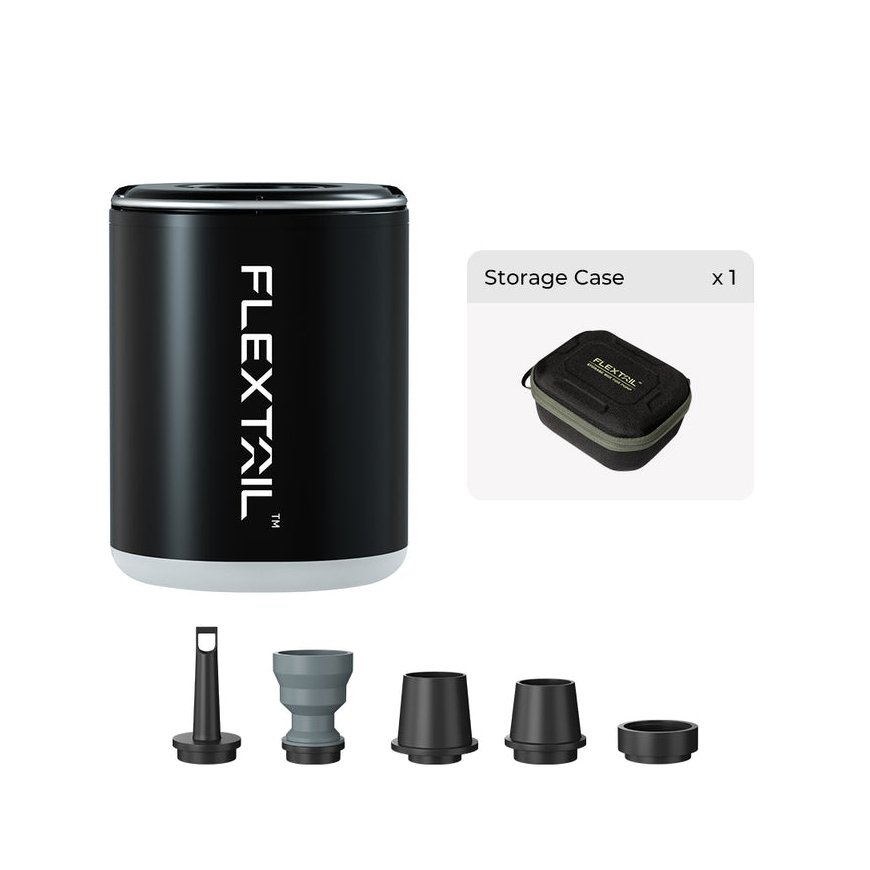 Portable 3-in-1 Air Pump Flextail Tiny Pump 2X (black)