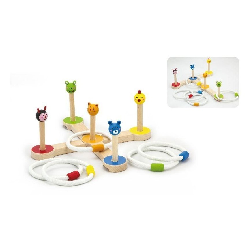 Medinis žaidimas - žiedo metimas Viga Toys – 3
