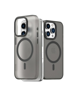 Araree etui Aero Frame iPhone 15 Pro 6.1" przeźroczysty-czarny|c