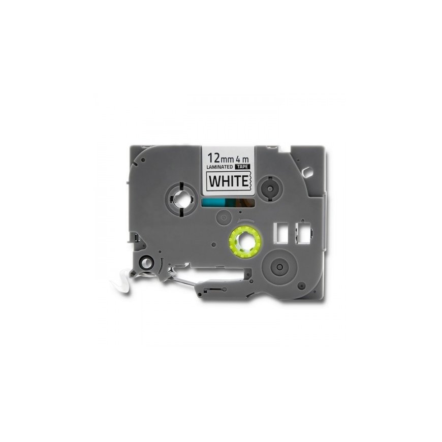 Qoltec Taśma do BROTHER TZe-231 | 12mm x 4m | Biała/ Czarny nadruk – 2
