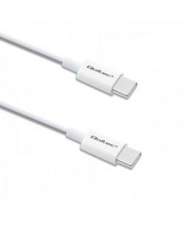 Qoltec 52359 USB-kaabel 1 m USB 2.0 USB C Valge