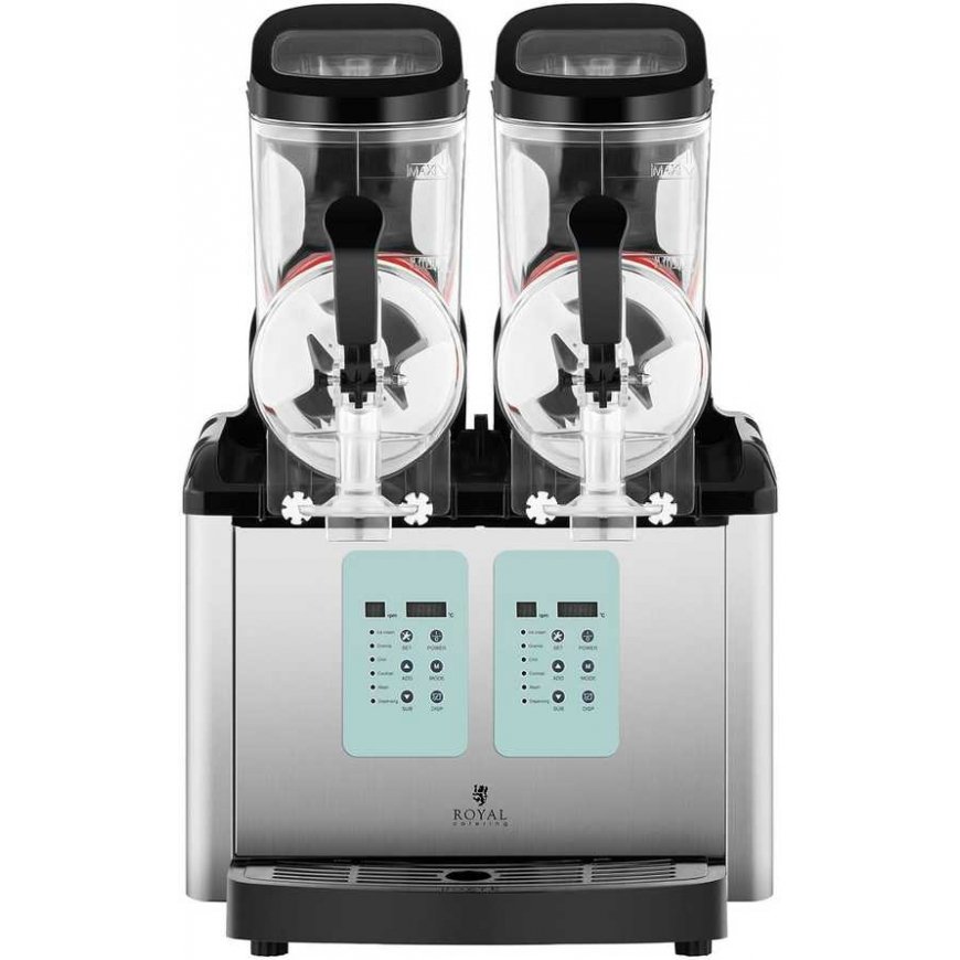 Royal Catering Granitor dispenser for smooth drinks, ice cream granits, double 2x 6L – 5