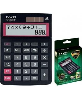 Toor Electronic Toor Electronic calculator 10-position two-line calculator. (TR-2429DB-K TOOR)