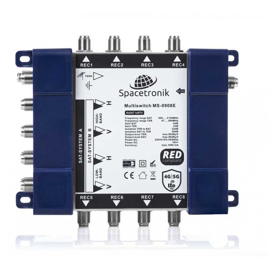 Plug Multiswitch 9/8 Spacetronik E-Series MS-0908E – 2