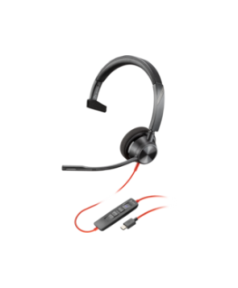 Poly Blackwire 3310 monofoniskais Microsoft Teams sertificēts USB-C Hea