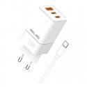 Charger 65W GaN 2xUSB-C +USB-A + USB-C cable Charger 65W GaN 2xUSB-C +USB-A + USB-C cable