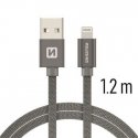 Swissten Textile Fast Charge 3A Lightning Data and Charging Cable 1.2m Swissten Textile Fast Charge 3A Lightning Data and Charging Cable 1.2m