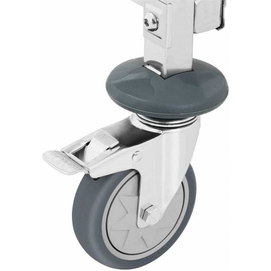 Royal Catering Vežimėlis piekarniczy transportowy do blach tac 15 półek 600 x 400 mm – 4
