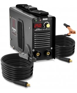 Stamos Germany Compact reliable IGBT MMA welding machine with LED display 250A 230V S-MMA-250PI.2