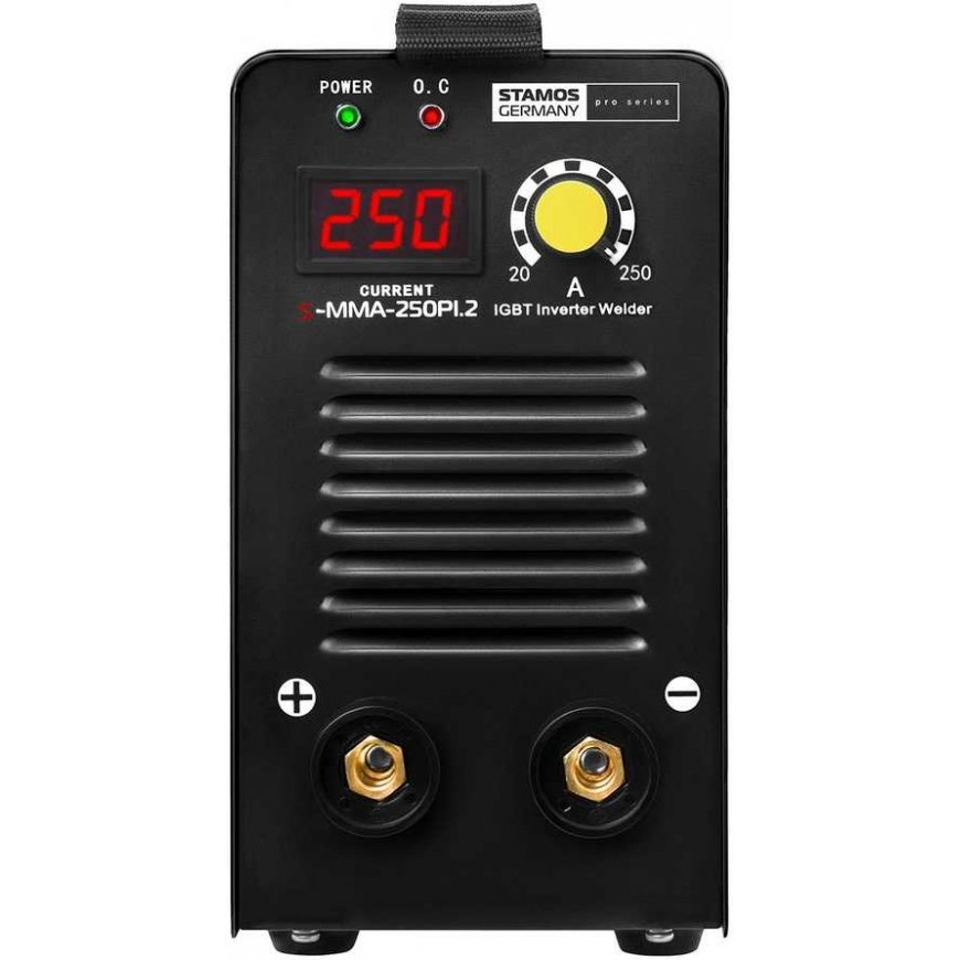 Stamos Germany Kompaktiškas patikimas IGBT MMA suvirinimo aparatas su LED ekranu 250A 230V S-MMA-250PI.2 – 2