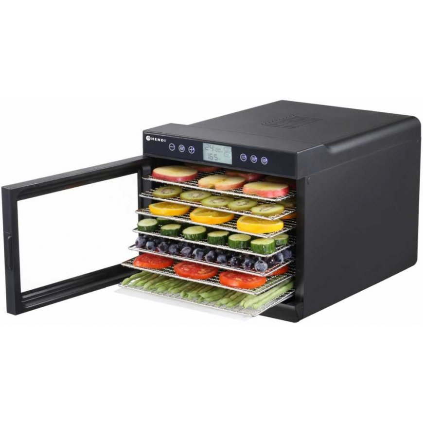 Food dryer for vegetables, fruits, mushrooms, herbs, fish, 7 shelves 500 W 230 V - Hendi 229064 – 3