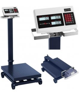 Virtuvinės svarstyklės Steinberg Systems Sandėlio platforminės svarstyklės su ratukais SBS-PF-600/100 LCD iki 600kg