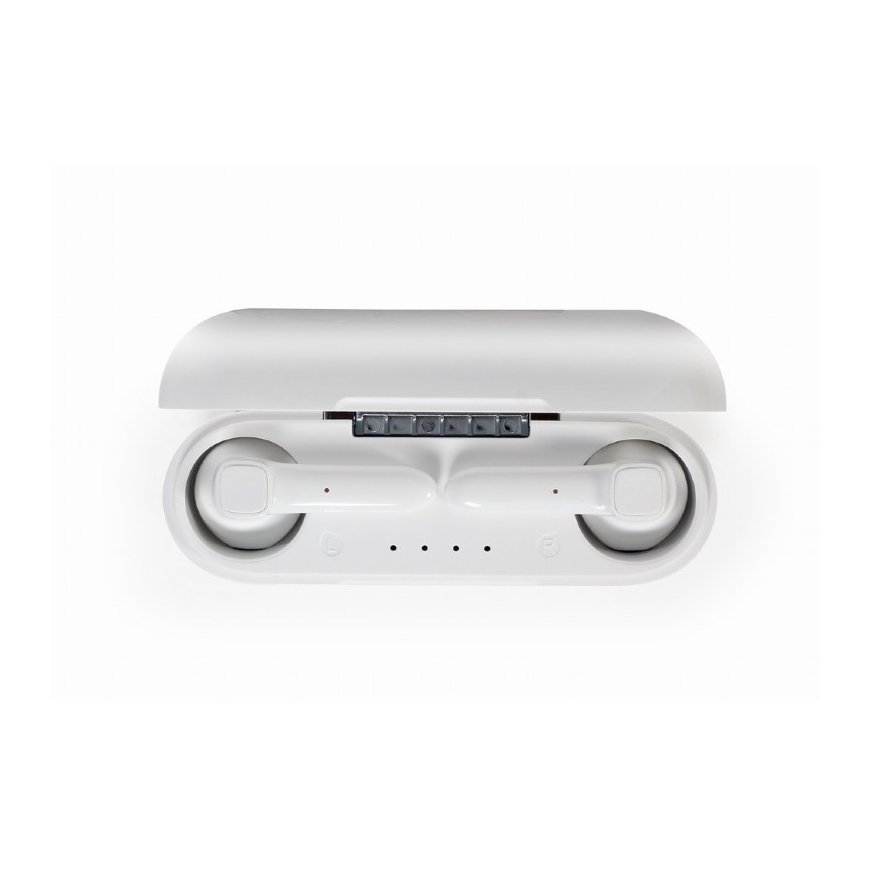 Gembird TWS-VIE-GW headphones/headset Wireless In-ear Calls/Music USB Type-C Bluetooth White – 4