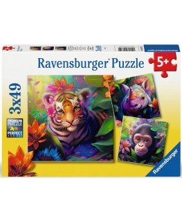 Ravensburger pusle 3x49 tk Džungli lapsed