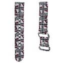 Hello Kitty Silicone Heads & Stripes universalūs 22mm - juodas