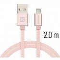 Swissten Textile Fast Charge 3A Lightning Data and Charging Cable 2m Swissten Textile Fast Charge 3A Lightning Data and Charging Cable 2m