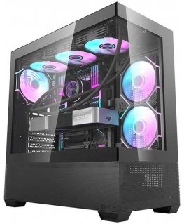 Darkflash DS900 AIR PC Case (Black) + 7 ARGB Fans