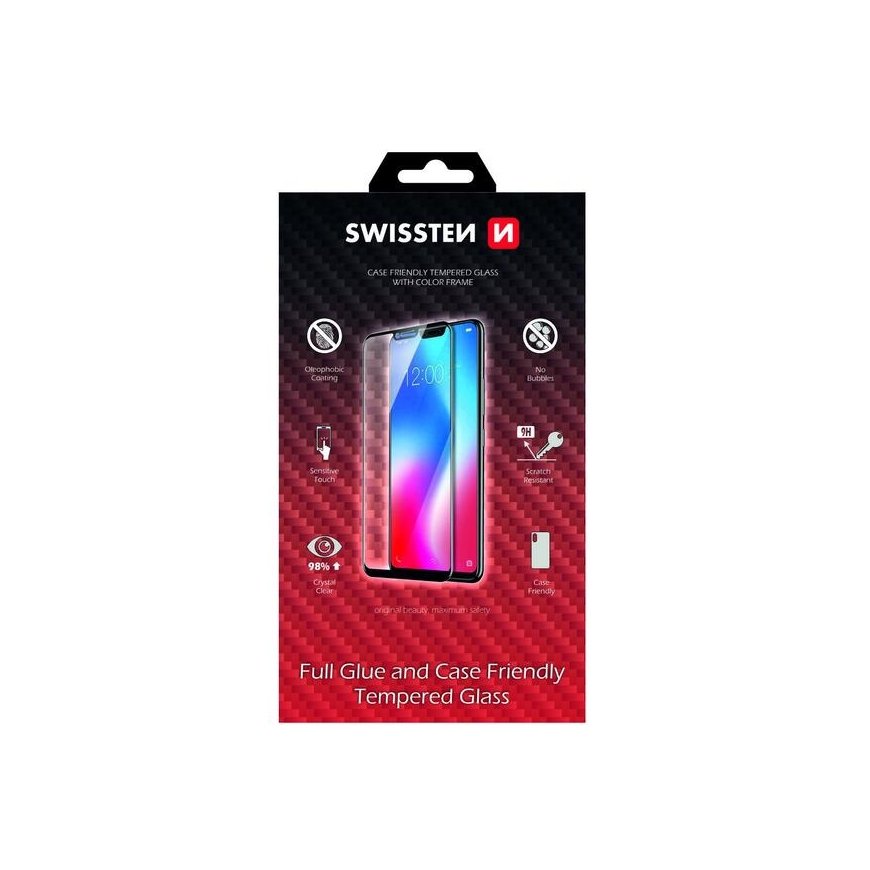 Swissten Full Face Tempered Glass Huawei
