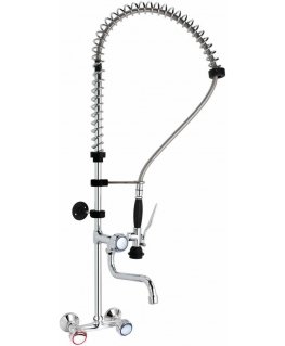Kitchen faucet with wylewka i duśręsem do montagą na ścianę height 101 cm - Hendi 810293