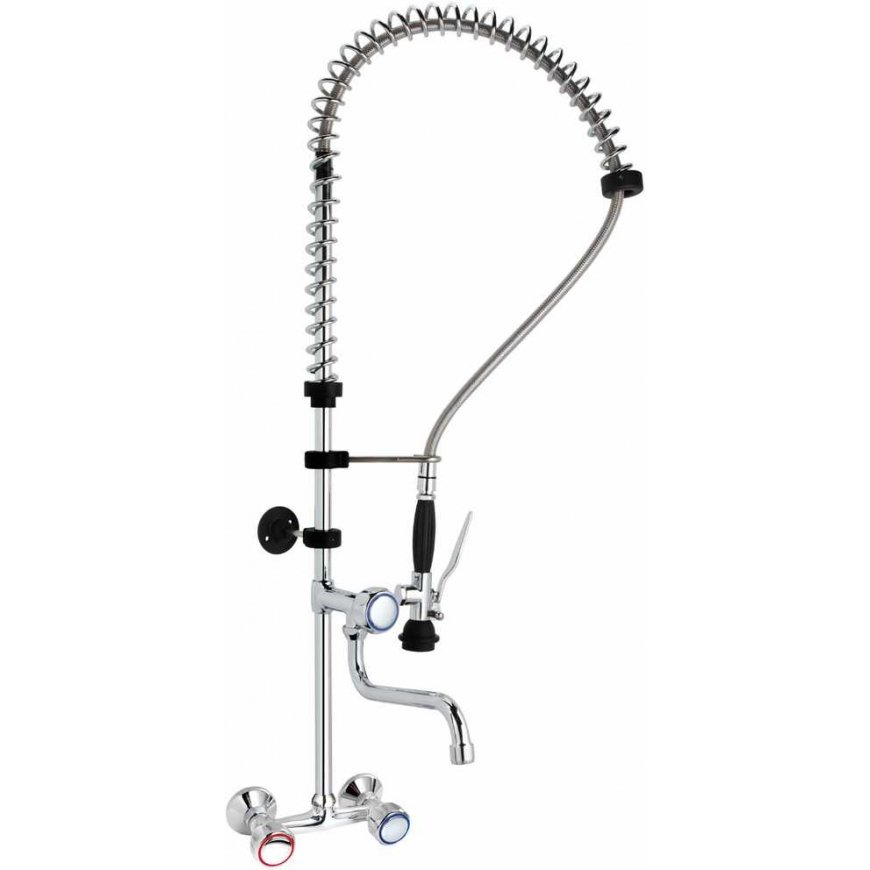 Kitchen faucet with wylewka i duśręsem do montagą na ścianę height 101 cm - Hendi 810293