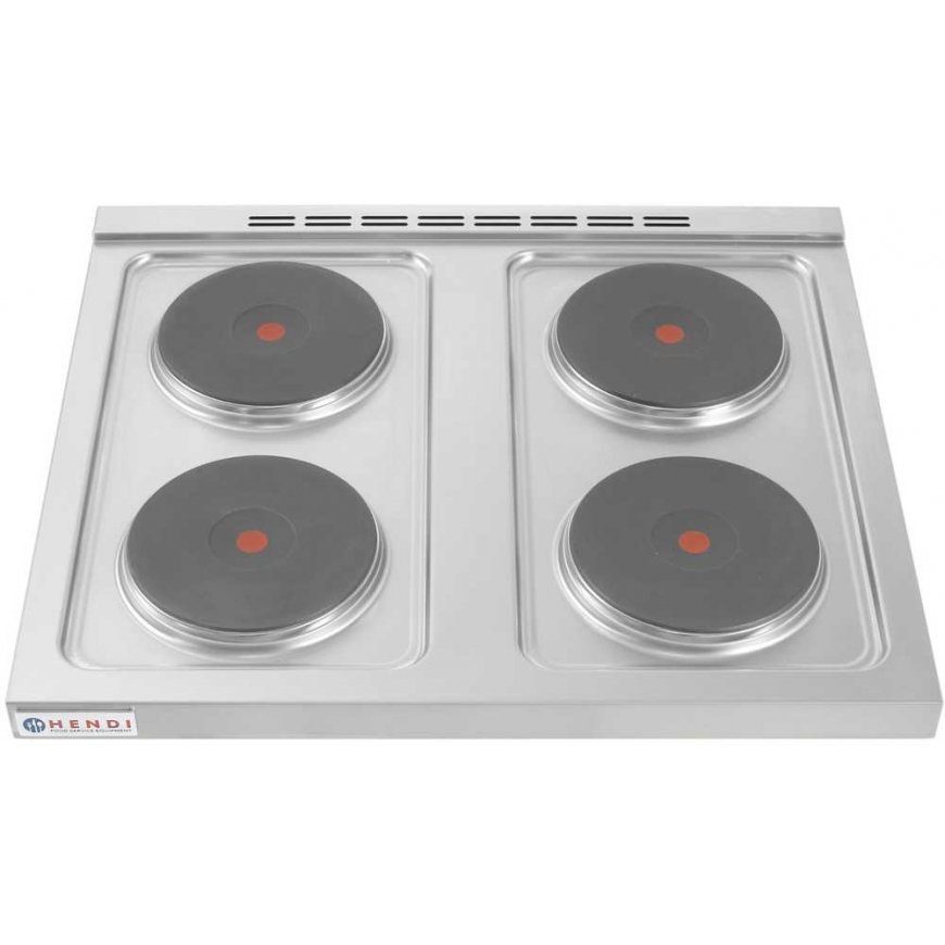 Stove Hendi Freestanding electric kitchen on a steel base 4 x 2.6kW, width 80cm – 3