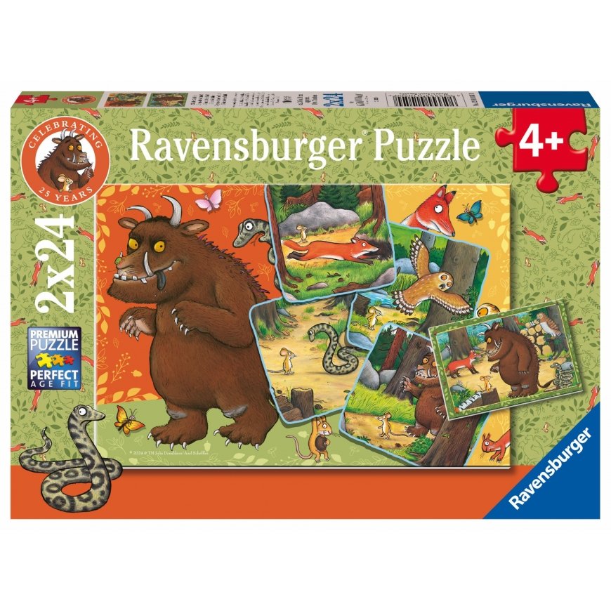 Ravensburger pusle 2x24 tk Metsaelanikud