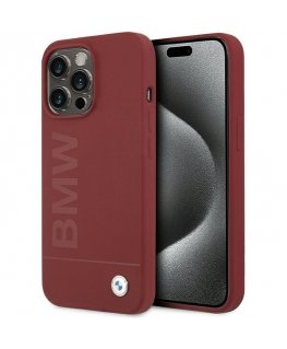 BMW BMHMP15LSLBLRE iPhone 15 Pro 6.1" czerwony|red hardcase Sili