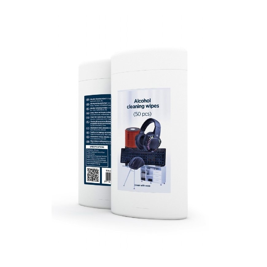Gembird CK-AWW50-01 dezinficējošā salvete 50 pcs