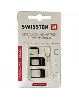 Swissten SIM Card Adapter Kit + Needle