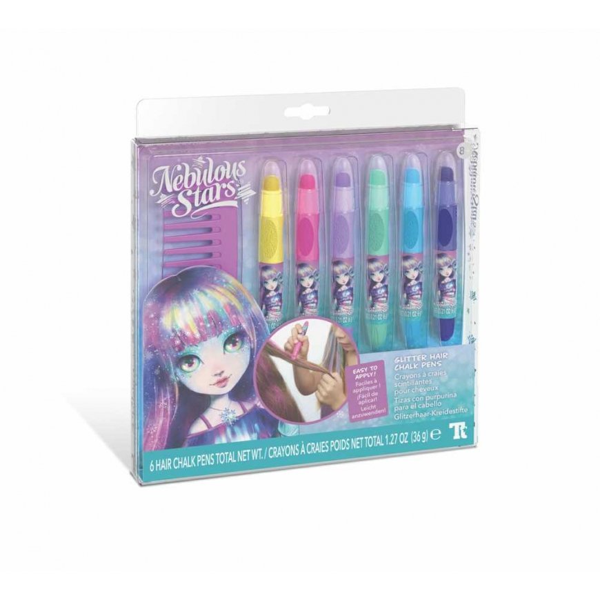 NEBULOUS STARS glitter hair pens, 11432