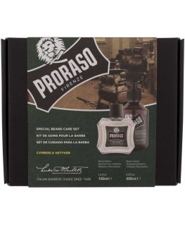 PRORASO Cypress & Vetyver Special Beard Care Set