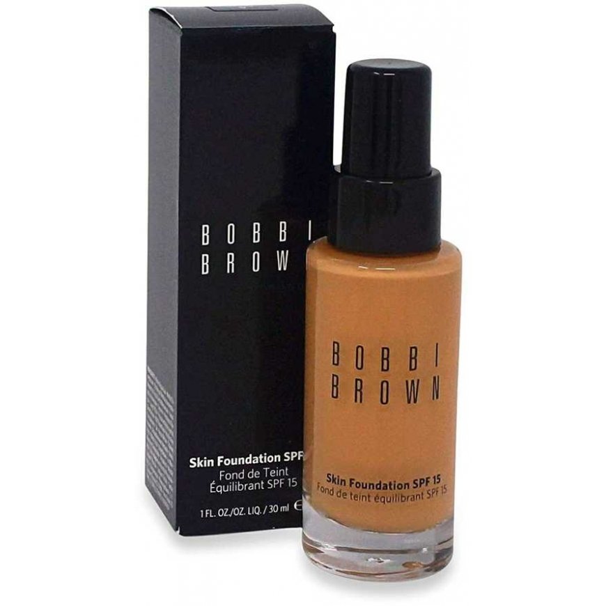 Bobbi Brown Bobbi Brown, oda, glicerinas, ilgieji drabužiai, skystas pagrindas, 080, neutralus migdolas, SPF 15, 30 ml moterims