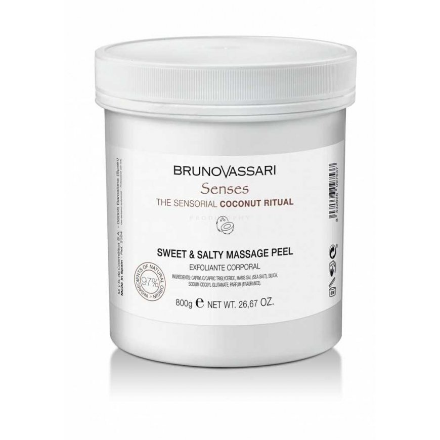 Bruno Vassari, Senses, Coconut Oil, Exfoliating Gel, 650 ml