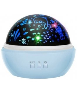 Fusion Night light with projector blue