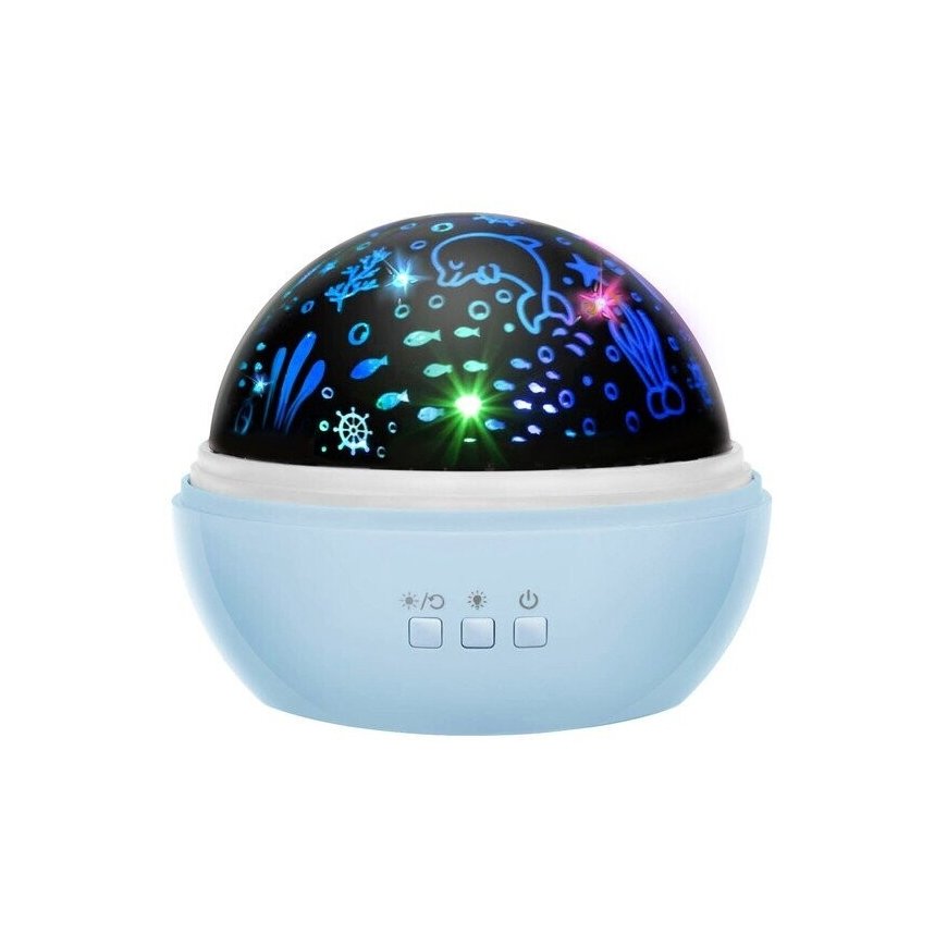 Fusion Night light with projector blue
