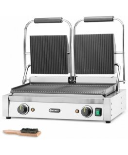 Contact double groove contact grill 3600 W - Hendi 263709