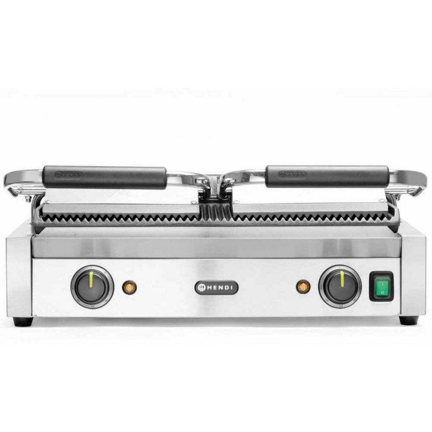 Contact double groove contact grill 3600 W - Hendi 263709 – 4