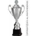 Detail Silver metal cup with lid Detail Silver metal cup with lid