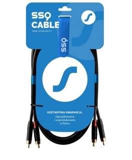SSQ RCARCA2 SS-1432 Cable 2x RCA - 2x RCA 2 m Black