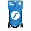 SSQ RCARCA2 SS-1432 Cable 2x RCA - 2x RCA 2 m Black SSQ RCARCA2 SS-1432 Cable 2x RCA - 2x RCA 2 m Black
