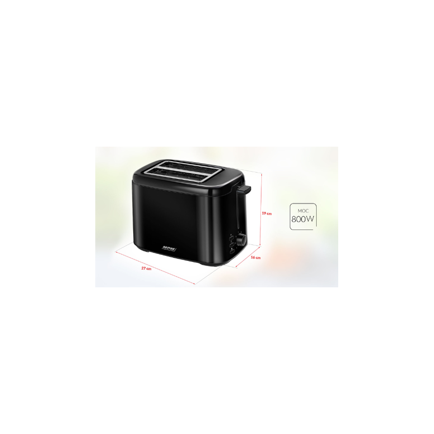 Toaster MPM MTO-07/c black – 3