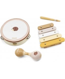 Viga Toys VIGA PolarB musical set Hedgehog Tambourine Maracas Xylophone