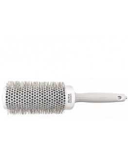 Olivia Garden Expert Blowout Speed Wavy Bristles hair drying and styling brush white/grey 55 mm
