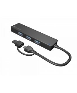 NATEC Mayfly USB 3.2 Gen 1 (3.1 Gen 1) Type-A + Type-C 5000 Mbit/s Musta