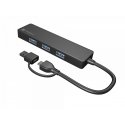 NATEC Mayfly USB 3.2 Gen 1 (3.1 Gen 1) Type-A + Type-C 5000 Mbit/ai Juoda
