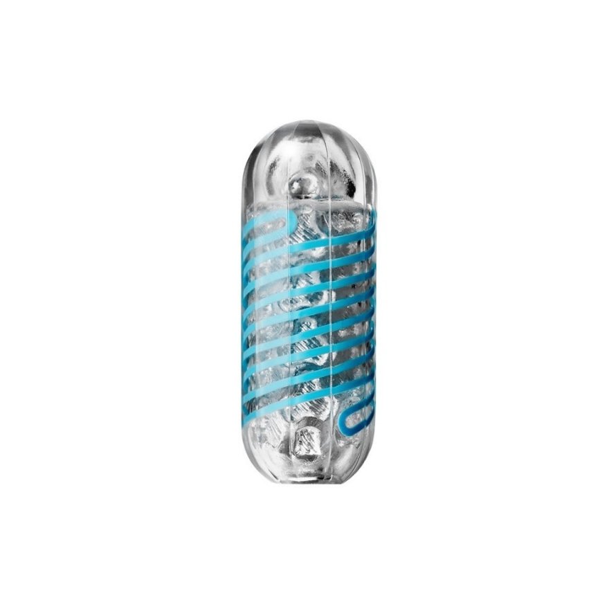 Tenga Spinner Tetra 01 Taskumasturbaattori Sininen, Läpinäkyvä Elastomeeri