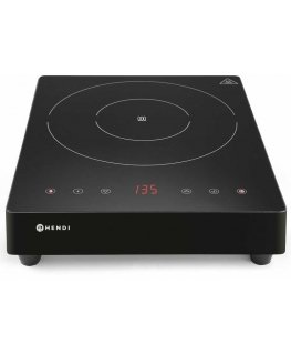 Nešiojama indukcinė viryklė su jutikliniu skydeliu, 1 Juodas Line šildymo zona, sk. 28 cm 3500 W – Hendi 239421