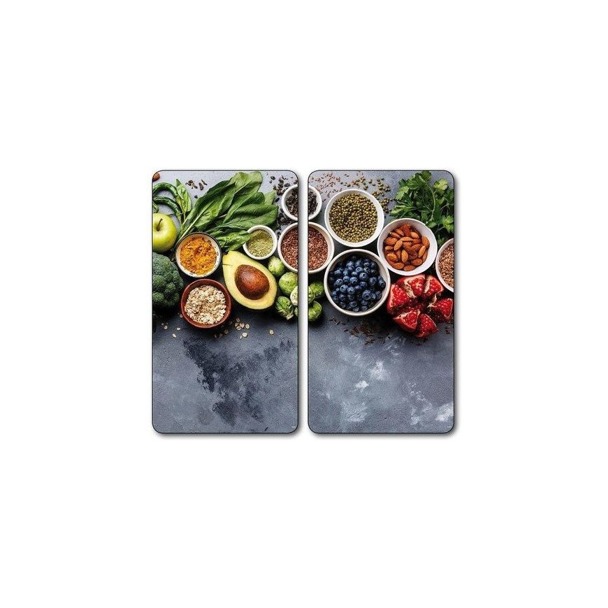 Szklane płyty ochronne na kuchenkę, AVOCADO, 2 sztuki w komplecie, KESPER – 2