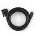 Gembird 5m, HDMI/DVI, M/M DVI-D Black Gembird 5m, HDMI/DVI, M/M DVI-D Black