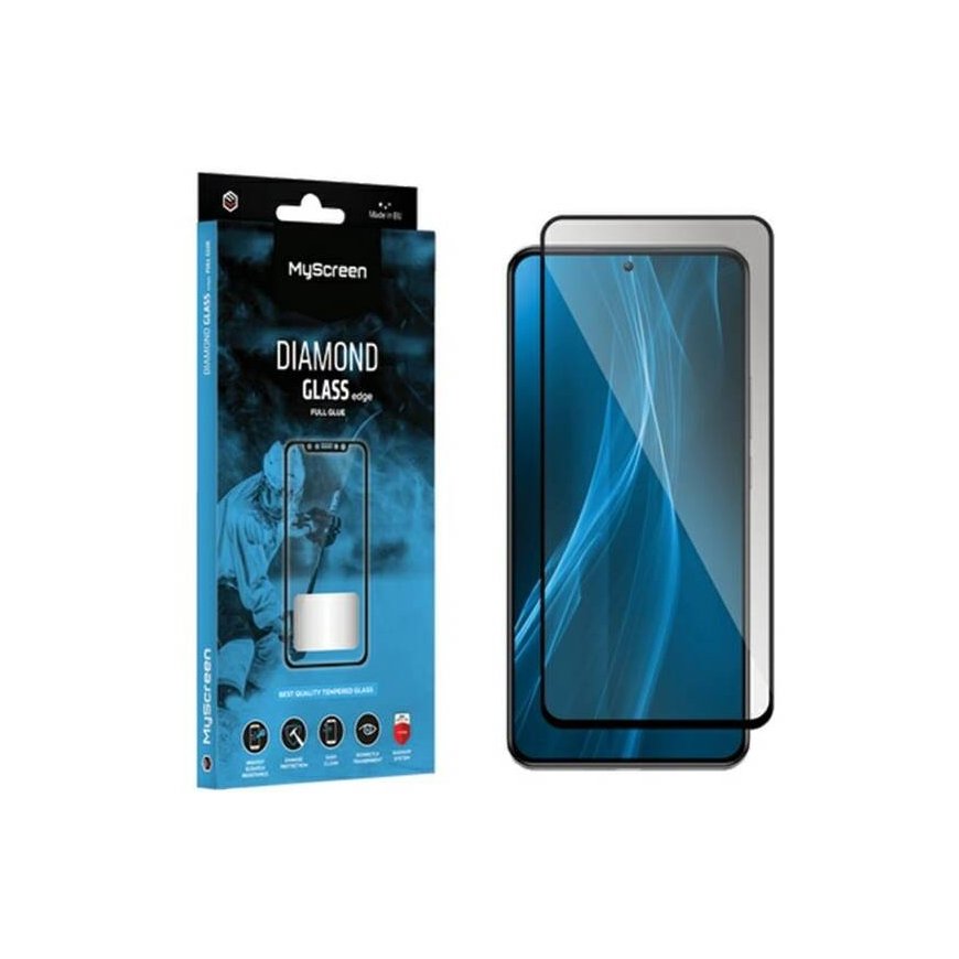 MyScreen Diamond Glass Lite Edge Full Glue Black do Motorola Moto G14 4G/G54 5G/G34 – 2